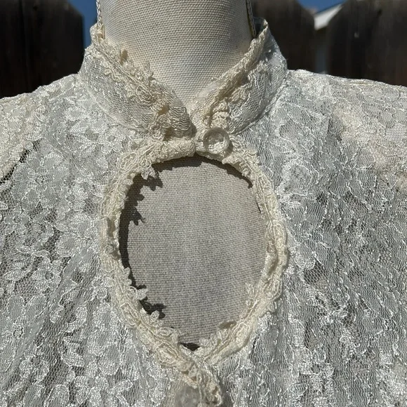 Vintage Dana Scott Lace Dress - Picture 4 of 11